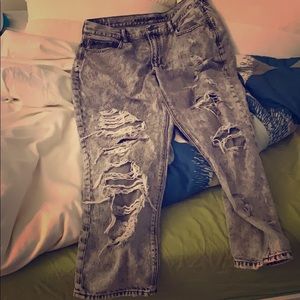 Jeans ripped